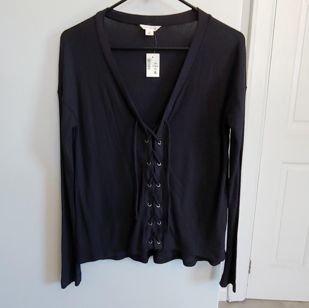 NWT black long sleeve shirt